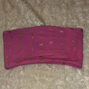 Y2K baby phat TubeTop with Gold Crown Print